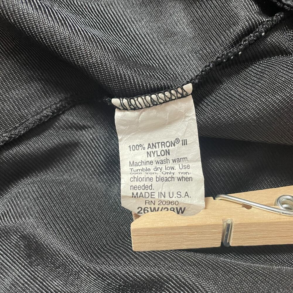 Half Slip Skirt Plus Size 26W 28W Black Satin Nylon Lace Trim Lingerie Layering - Picture 9 of 12